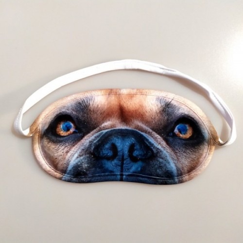 Francia bulldog fényképes alvómaszk / szemmaszk
