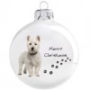 Westie kutya mintás karácsonyi gömb szett