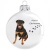 Rottweiler mintás karácsonyi gömb szett